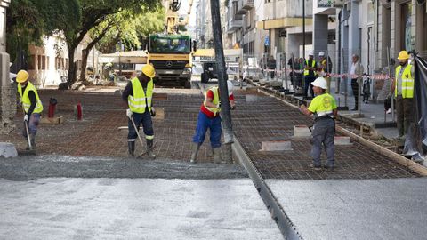 El pasado jueves hormigonaron el primer tramo de Montevideo