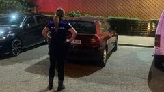 Veh�culo recuperado por los agentes de Polic�a Local tras su robo en Ourense