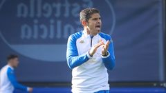 Antonio Hidalgo, en un entrenamiento