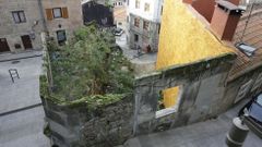 Las ruinas que a�n queda en el Casco Vello de Vigo