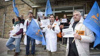 Huelga de primaria la pasada semana en el Virxe Peregrina de Pontevedra