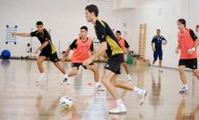 Los jugadores del Santiago Futsal est�n llevando a cabo una pretemporada muy larga e intensa.