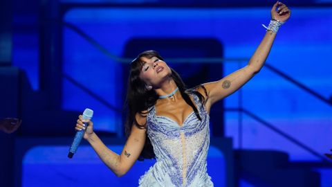 Aitana, en un concierto en el Movistar Arena.