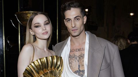 Dove Cameron y Damiano David en el desfile de la temporada primavera-verano Balmain, el pasado septiembre