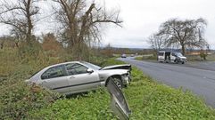 Imagen de archivo de una salida de v�a en Telleiros, uno de los tramos donde se mejor� el firme
