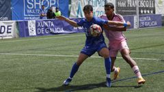 Hugo Sanz, en el partido de ascenso del 2024, ante el filial del Real Oviedo