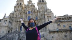Michelle Mir�n, directora del centro de espa�oles La Nacional de Manhattan, dedic� su primer Camino de Santiago a su abuelo, quien se estaba preparando para hacerlo antes de fallecer. 