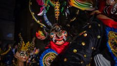 Un grupo participante en las Xornadas de Folclore de 2019