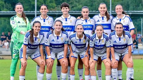 Once inicial del Real Oviedo femenino en su �ltimo amistoso ante el Gij�n FF