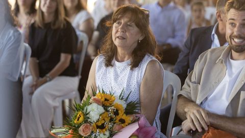 Agripina Alfeir�n el pasado 12 de junio durante el homenaje en el Alfredo Bra�as.