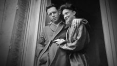 Albert Camus y Mara Casares en una foto tomada en casa de esta