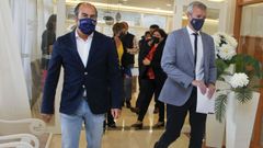 Ces�reo Pardal, presidente del Cl�ster Turismo de Galicia, y Alfonso Rueda, vicepresidente de la Xunta