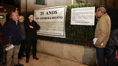 Defensa do Com�n coloc� un cartel para recordar el asilo demolido hace 25 a�os en Adelaida Muro