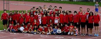 Algunos de los integrantes de la Agrupaci�n Deportiva Fogar da Xuventude. 