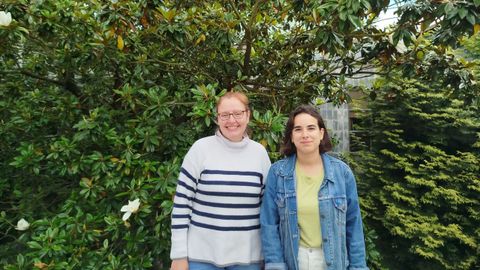 Las investigadoras Ana Su�rez �lvarez y Mar�a R. Vicente