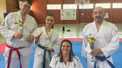 Rodríguez, Treus, Vázquez y Fernández, en el campeonato.