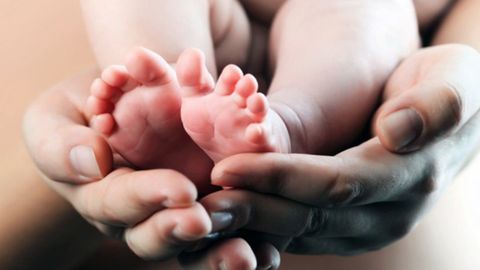 Una madre con su bebé
