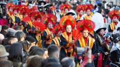 El concurso de comparsas y carrozas de Carballo, en imagen de archivo