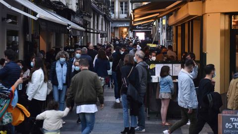Imagen de las calles de A Coru�a este s�bado