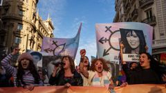 Manifestaci&oacute;n contra las agresiones a las personas del colectivo LGTBI, el pasado 28 de marzo en Madrid.