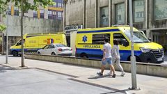 Exterior del Hospital Provincial de Pontevedra, uno de los dos centros del CHOP