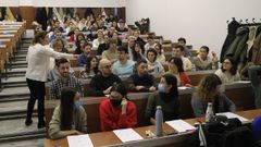 Simulacro de examen mir el pasado mes de enero en Santiago