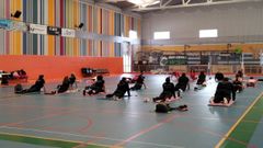 Ejemplo de una clase de yoga