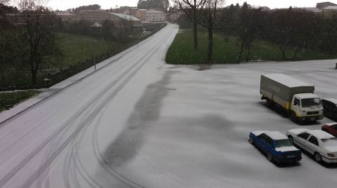 Intensa nevada en Curtis