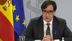 Salvador Illa y Carolina Darias comparecen tras la reuni�n con las comunidades