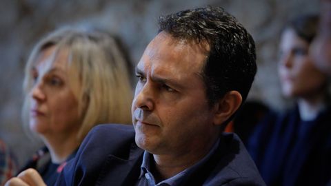 El profesor Rial Boubeta, en un acto en la UDC sobre salud mental y jvenes el ao pasado. 