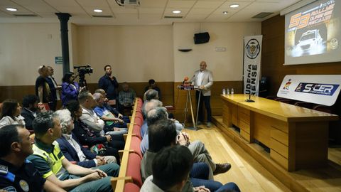 Jano Fraga, de Escudería Ourense, presentó la edición 58 del rali de Ourense