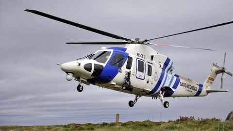 El helicptero Pesca 2 se encarg del rescate