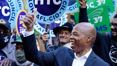 El candidato del Partido Dem�crata, Eric Adams, a ser el nuevo alcalde de Nueva York.
