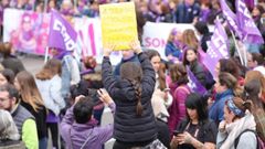 Imagen de archivo de una manifestaci�n por el 8M