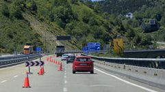 Desv�o por las obras de la autov�a, en foto de archivo