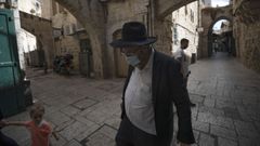Un jud�o ultraortodoxo en Jerusal�n