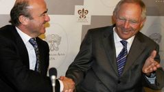 De Guindos y Schaeuble, en abril