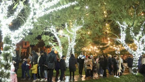 Imagen de archivo de alumbrado navideo en Narn. 