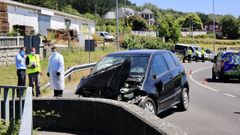El suceso se produjo en el punto kilom�trico 1.3 de la LU-530 que va de Lugo a A Fonsagrada