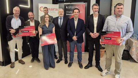 Los premiados recogieron ayer sus galardones en Vilagarc�a.