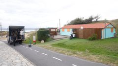 Preparativos en O Alpendre de Donios para el rodaje de una pelcula inspirada en la saga Dmelo