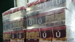 Pal�s de productos l�cteos de Clun destinados al mercado nacional