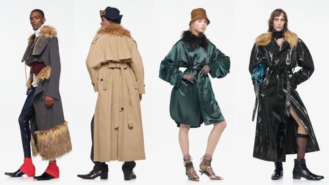 Abrigos de la colecci�n de Galliano para Zara.