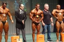 Carlos Blanco, en el centro, en el campeonato nacional de Cartagena donde obtuvo el t�tulo.