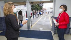 Imagen del primer d�a de clases en el IES de A Laracha