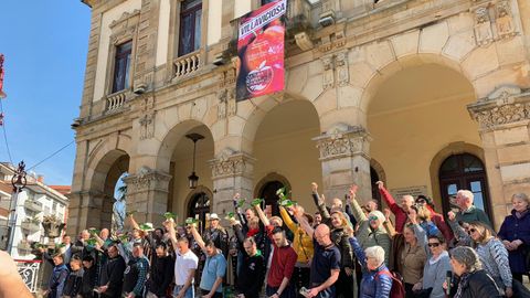 Acto de apoyo en Villaviciosa a la candidatura de la sidra para Patrimonio inmaterial de la Humanidad
