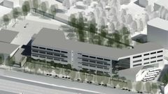 Infografa del futuro instituto Domingo Villar, en Navia