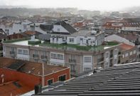 Vista del casco urbano de Carballo, la mayor concentraci�n urbana de la Costa da Morte. 