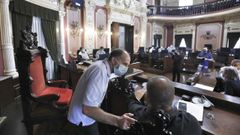 El alcalde, en su primera reunin con los sindicatos como responsable directo del rea de Personal.