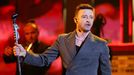 El cantante Justin Timberlake durante un concierto en Los ngeles.
